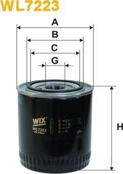 WIX Filters WL7223 - Filtre à huile cwaw.fr