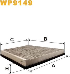 WIX Filters WP9149 - Filtre, air de l'habitacle cwaw.fr