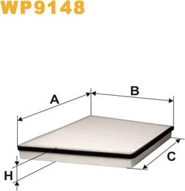 WIX Filters WP9148 - Filtre, air de l'habitacle cwaw.fr