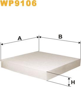 WIX Filters WP9106 - Filtre, air de l'habitacle cwaw.fr