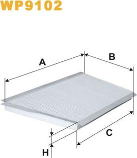 WIX Filters WP9102 - Filtre, air de l'habitacle cwaw.fr