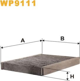 WIX Filters WP9111 - Filtre, air de l'habitacle cwaw.fr