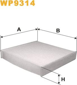 WIX Filters WP9314 - Filtre, air de l'habitacle cwaw.fr