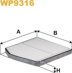 WIX Filters WP9316 - Filtre, air de l'habitacle cwaw.fr