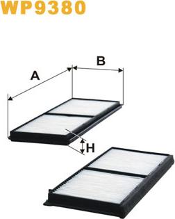 WIX Filters WP9380 - Filtre, air de l'habitacle cwaw.fr