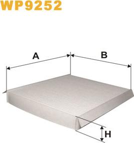 WIX Filters WP9252 - Filtre, air de l'habitacle cwaw.fr