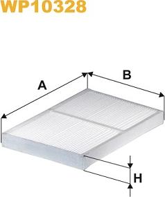 WIX Filters WP10328 - Filtre, air de l'habitacle cwaw.fr