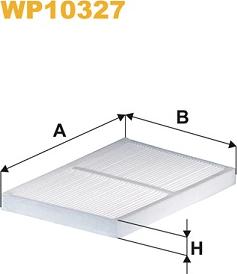 WIX Filters WP10327 - Filtre, air de l'habitacle cwaw.fr