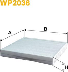 WIX Filters WP2038 - Filtre, air de l'habitacle cwaw.fr