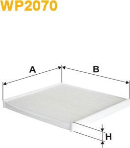 WIX Filters WP2070 - Filtre, air de l'habitacle cwaw.fr