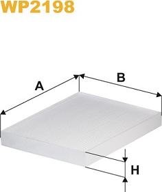 WIX Filters WP2198 - Filtre, air de l'habitacle cwaw.fr