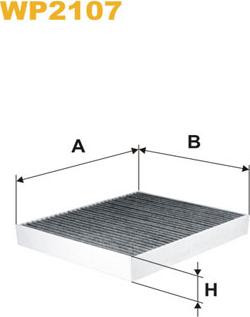 WIX Filters WP2107 - Filtre, air de l'habitacle cwaw.fr