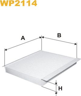 WIX Filters WP2114 - Filtre, air de l'habitacle cwaw.fr