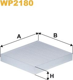 WIX Filters WP2180 - Filtre, air de l'habitacle cwaw.fr