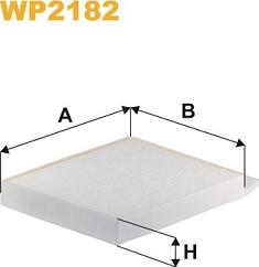 WIX Filters WP2182 - Filtre, air de l'habitacle cwaw.fr