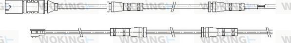 Woking 001198 - Contact d'avertissement, usure des plaquettes de frein cwaw.fr