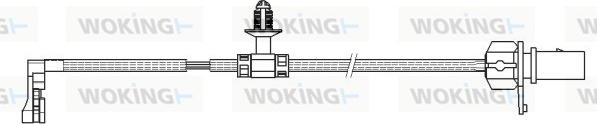 Woking 001167 - Contact d'avertissement, usure des plaquettes de frein cwaw.fr