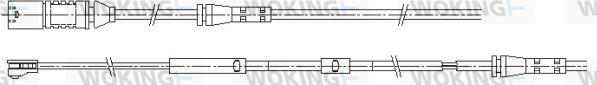 Woking 001176 - Contact d'avertissement, usure des plaquettes de frein cwaw.fr