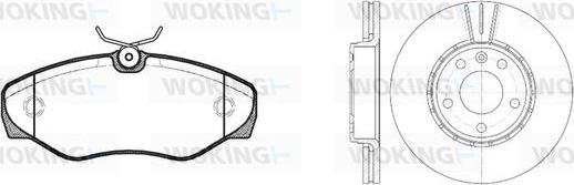 Woking 89343.00 - Kit de freins, frein à disques cwaw.fr