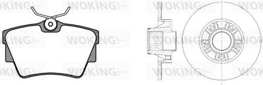 Woking 84913.20 - Kit de freins, frein à disques cwaw.fr