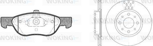 Woking 84873.00 - Kit de freins, frein à disques cwaw.fr