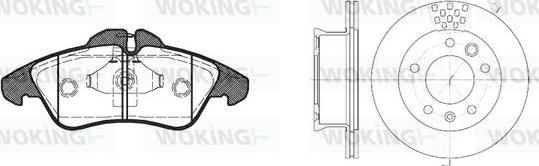 Woking 84783.01 - Kit de freins, frein à disques cwaw.fr