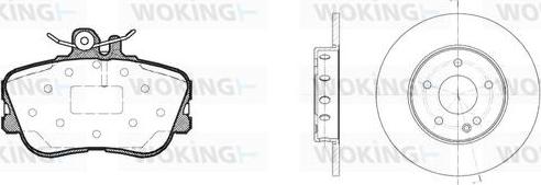 Woking 85453.00 - Kit de freins, frein à disques cwaw.fr