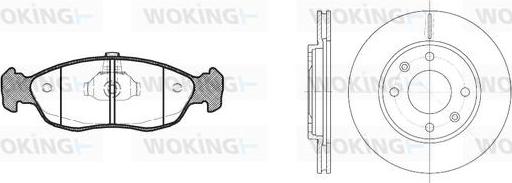 Woking 85613.02 - Kit de freins, frein à disques cwaw.fr