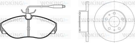 Woking 85863.00 - Kit de freins, frein à disques cwaw.fr