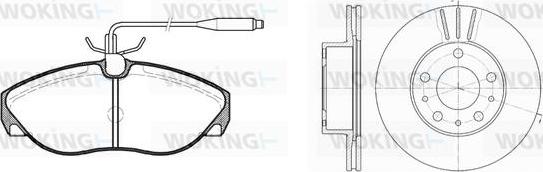 Woking 85863.01 - Kit de freins, frein à disques cwaw.fr