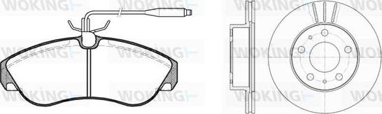 Woking 85873.00 - Kit de freins, frein à disques cwaw.fr