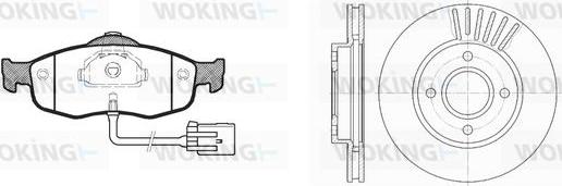 Woking 85323.00 - Kit de freins, frein à disques cwaw.fr