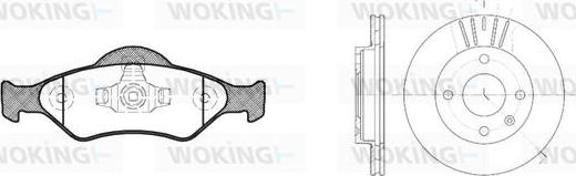 Woking 86653.00 - Kit de freins, frein à disques cwaw.fr