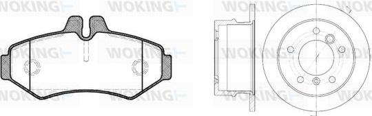 Woking 86333.00 - Kit de freins, frein à disques cwaw.fr