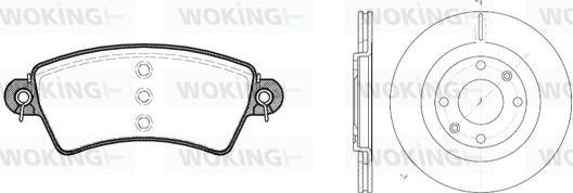 Woking 86263.00 - Kit de freins, frein à disques cwaw.fr