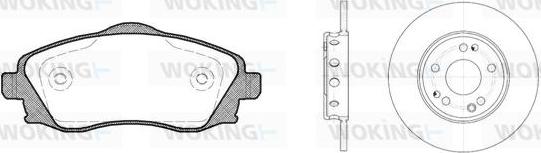 Woking 86743.00 - Kit de freins, frein à disques cwaw.fr