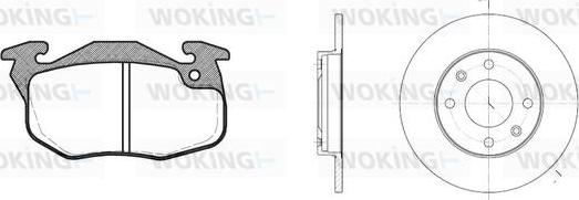 Woking 80923.00 - Kit de freins, frein à disques cwaw.fr