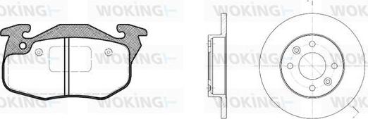 Woking 80923.08 - Kit de freins, frein à disques cwaw.fr