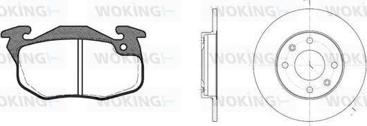 Woking 80923.03 - Kit de freins, frein à disques cwaw.fr