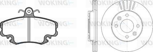 Woking 80413.05 - Kit de freins, frein à disques cwaw.fr