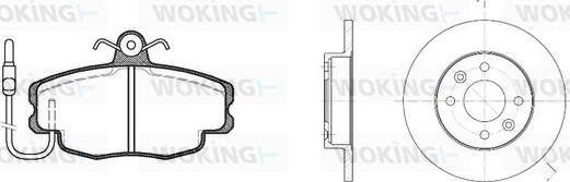 Woking 80413.00 - Kit de freins, frein à disques cwaw.fr