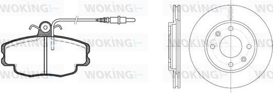 Woking 80413.03 - Kit de freins, frein à disques cwaw.fr