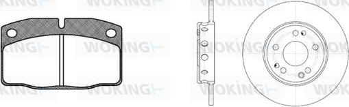 Woking 80013.01 - Kit de freins, frein à disques cwaw.fr