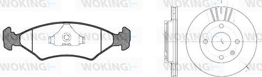 Woking 80193.01 - Kit de freins, frein à disques cwaw.fr