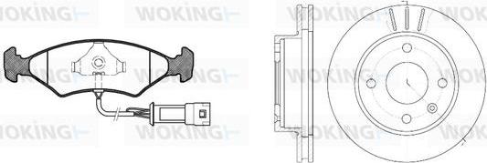 Woking 80193.03 - Kit de freins, frein à disques cwaw.fr