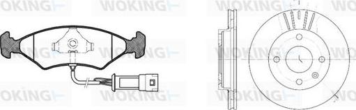 Woking 80193.02 - Kit de freins, frein à disques cwaw.fr