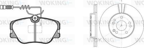 Woking 80893.00 - Kit de freins, frein à disques cwaw.fr