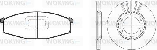 Woking 80293.00 - Kit de freins, frein à disques cwaw.fr