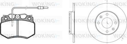 Woking 80703.01 - Kit de freins, frein à disques cwaw.fr