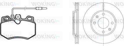 Woking 80703.03 - Kit de freins, frein à disques cwaw.fr